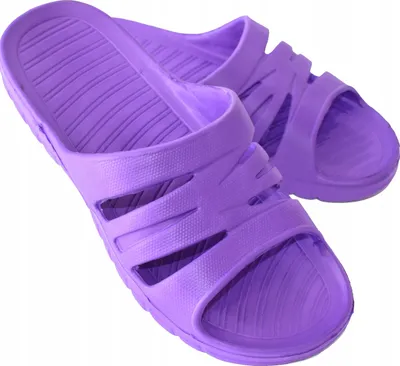 Produktbild von Damen Herren Badeslipper Hausschuhe Pool Garten Iffanire Lila Gr.39