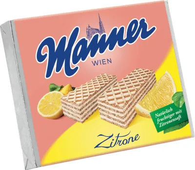 Produktbild von Manner Wien Zitronencreme Schnitten 75g - Knusprige Waffeln