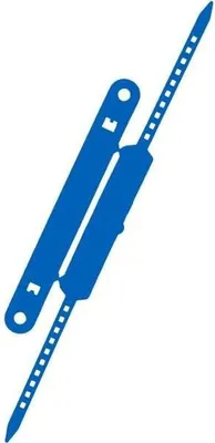 Produktbild von Heftstreifen + Deckschiene VE=100 Stück blau