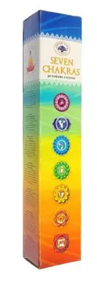 Obrázek produktu pro Vonné tyčinky Green Tree „Seven Chakras“ – sada 7 x 5 tyčinek