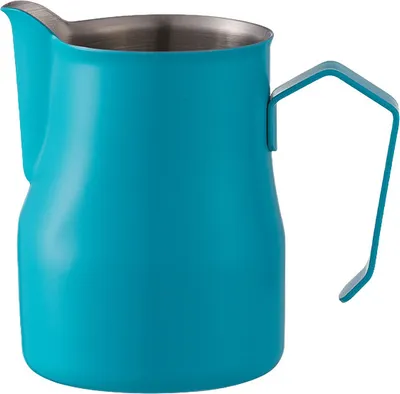 Obrázok produktu pre CANDeal kanvička na napenenie mlieka, parná kanvička na espresso, príslušenstvo pre kávovary na espresso, šálka na napenenie mlieka, mliečna káva v štýle cappuccino latte, kanvička z nehrdzavejúcej ocele (500 ml, modrá)