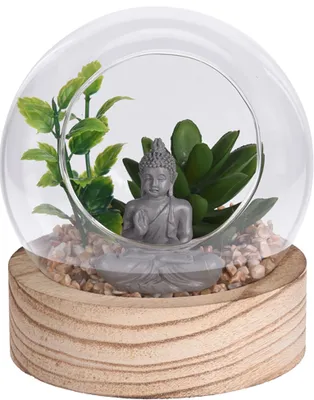 Produktbild von Dekoration mit Buddha und Blume, Variante A