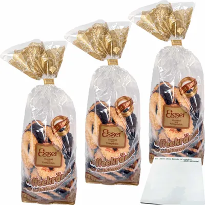 Produktbild von Esser Kaffeekränze mit Zartbitterschokolade 3er Pack (3x250g Beutel) + usy Block