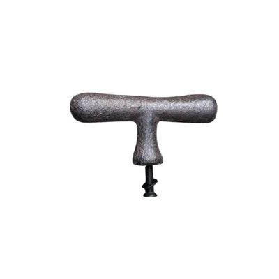 Produktbild von Möbelgriff T-Form Gusseisen antikbraun Nostalgie-Stil