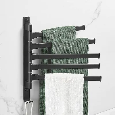 Image de Porte-serviettes mural avec 5 barres