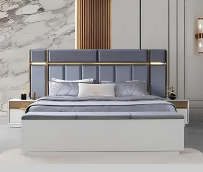 Produktbild von Komplettes Schlafzimmer-Set mit Bett 2x Nachttischen und Schminktisch