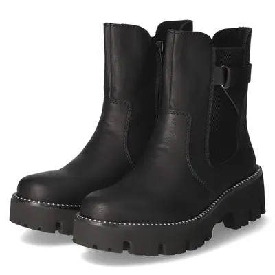 Produktbild von Rieker Damen Chelsea Boots/ Stiefeletten Schwarz Synthetik Größe: 41