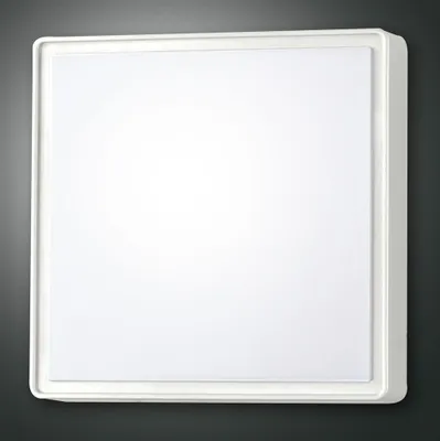 Produktbild von Fabas Luce Außen-Deckenleuchte Oban E27 300x100mm IP65 Weiß 42W Bewegungsmelder,  Italy