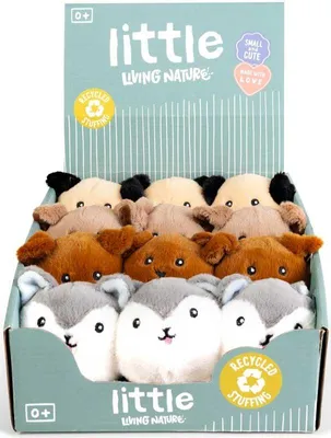Produktbild von Living Nature Plüsch Spielzeughund Kuscheltier Multicolor für Kinder