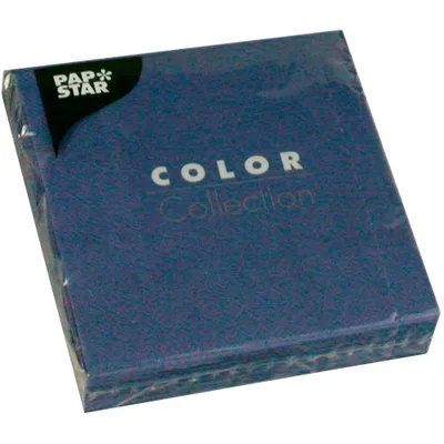 Image de PAPSTAR 14274 Servietten dunkelblau 25,0 x 25,0 cm