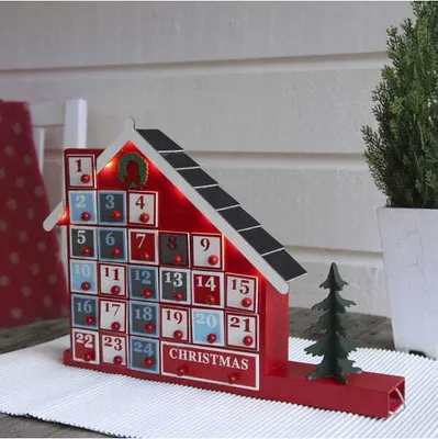 Produktbild von Świecznik domek kalendarz adwentowy Led YULETIDE na baterie