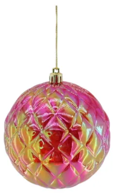 Productafbeelding van Versiering - Kerstornament - Kunststof - Rood - 10x10 cm
