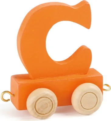 Produktbild von Small Foot Design 10353 'Buchstabenzug bunt' Holz Buchstabe C, orange (1 Stück)