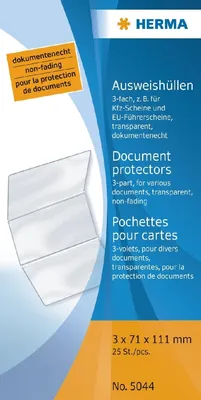 Produktbild von Ausweishülle 3x71x111mm transparent Packung mit 25 Stück