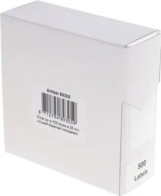 Image de Rillprint - Étiquette 25 mm, 500 pièces sur rouleau transparent