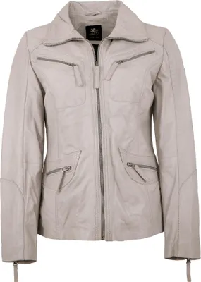 Produktbild von OTTO KERN - Damen Lederjacke Lammnappa off white : 38