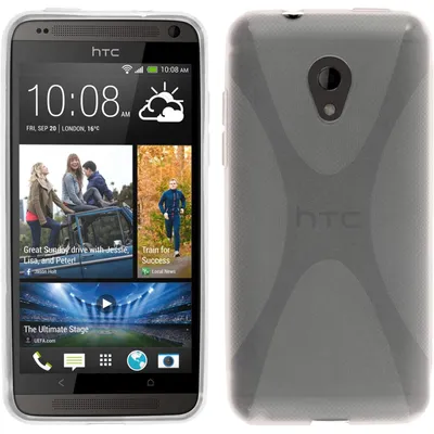 Produktbild von PhoneNatic Case kompatibel mit HTC Desire 700 - clear Silikon Hülle X-Style + 2 Schutzfolien