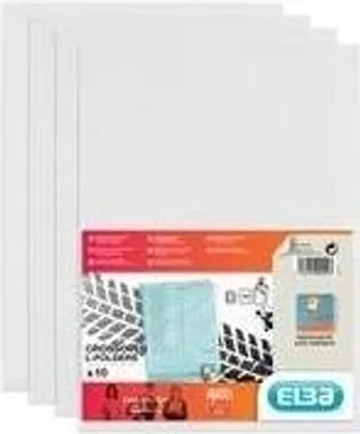 Image de Pochettes transparentes ELBA DIN A4 Fard'Liss, PVC 0,18 mm, incolore, ouverture en haut et à droite, 2 trous de préhension latéraux (100206694)