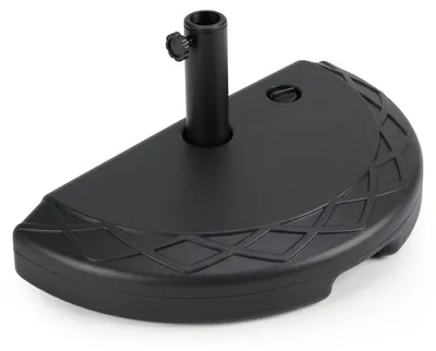 Immagine prodotto di Supporto semicircolare per ombrelloni COSTWAY, base per ombrellone 13L/18kg riempibile con acqua o sabbia, supporto per aste da 38/48 mm