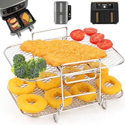 Airfryer-Rost für Ninja AF400EU, 19x15x10,5 cm, 304 Edelstahl