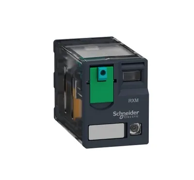 Produktbild von Schneider Electric RXM2AB2BD Leistungsrelais Schwarz, Grün