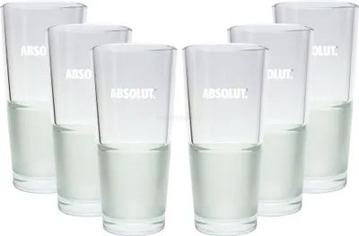 Produktbild von Absolut Vodka Frozen Glas Gläser-Set - 6x Longdrink Gläser