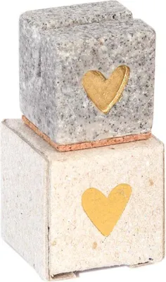 Produktbild von Mini Kartenhalter "Goldenes Herz"