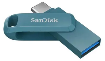 Obrázok produktu pre SanDisk Ultra Dual Drive Go USB 64GB, 64 GB, USB Type-A / USB Type-C, 3.2 Gen 1 (3.1 Gen 1), 150 MB/s, Kĺb, Modrá