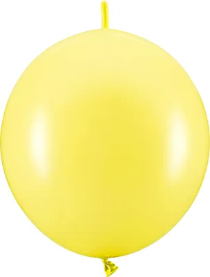 Produktbild von Ballons mit Verbindungsstück, 28 cm, Pastel Lemon Zest (1 Packung / 20 Stück)