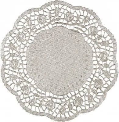 Produktbild von 4 Kuchenunstersetzer aus Papier silber
