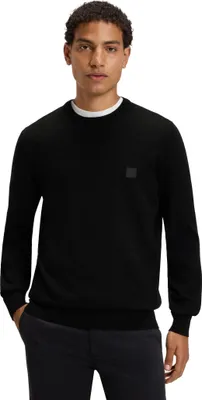 Produktbild von Boss Orange Pullover schwarz uni Baumwolle Kaschmir