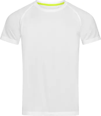 Image de Stedman ST8410 | Active 140 T-shirt de sport raglan + Active-Dry - Couleur : Blanc - Taille : S