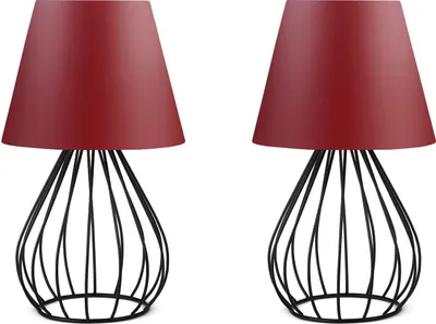 Immagine prodotto di Opviq, AYD - 2601, lampade da tavolo, rosso, PVC, 17 x 17 x 36 cm