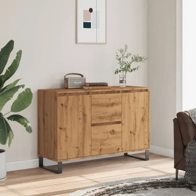 Produktbild von "Rabatt" Mehrzweckschrank/Vitrine/Sideboard - Modernes Design - Artisan-Eiche 101,5x35x70 cm Holzwerkstoff - Kommoden CC24357