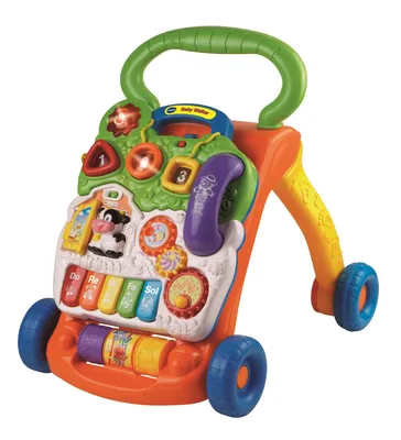 Produktbild von (B) VTech Baby Spiel- und Laufwagen Lauflernwagen mit regulierbarer Geschwindigkeit, Musik und abnehmbarem Spielboard – Für Kinder von 12-36 Monaten, Klein