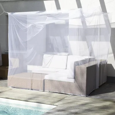 Produktbild von XXL Moskitonetz für Doppelbett - Insektenschutznetz 200x220x200cm