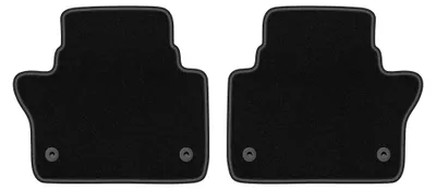 Produktbild von Velours-Fußmatten Hinten für Volvo S60 II 2010-2018 (Langversion) – 2-tlg, Schwarz, passgenau – Wielganizator LUX