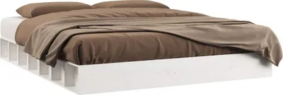 Obrázek produktu pro vidaXL Postel z masivu bílá 140x200 cm