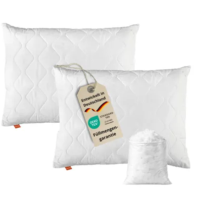 Immagine prodotto di Cuscino, 70 x 90 cm, set di 2, cuscino, 100% microfibra, adatto a chi soffre di allergie, sleepling Comfort 100