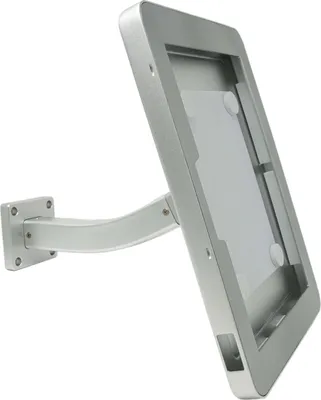 Produktbild von SYSTEM-S Wand Halterung abschließbar für Microsoft Surface Pro 7 Pro 3 Pro 4 12.3" in Grau
