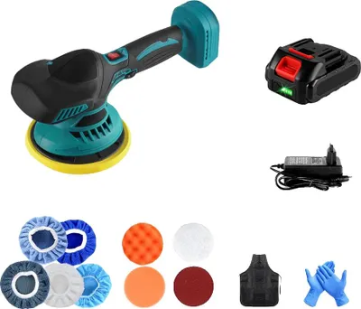 Obrázek produktu pro Akumulátorová leštička na auto, 6 rychlostí, ergonomický design, s 1 baterií