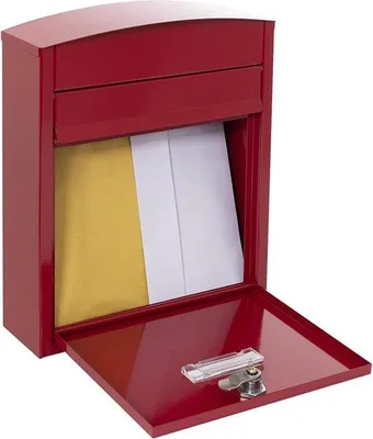 Immagine prodotto di Cassetta postale Famanu, resistente alle intemperie - 9,5 cm (profondità) x 24 cm (larghezza) x 28,5 cm (altezza)