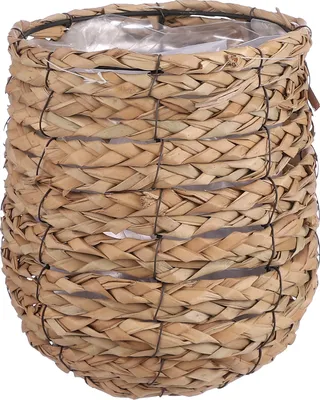 Produktbild von Mica Decorations Avalon Pflanzenkorb - H21 x Ø18 cm - Seegras - Hellbraun