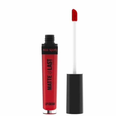 Imagen del producto de Miss Sporty, labial mate de larga duración (24 horas), color rojo intenso (300 Vivid Red), 3.7 ml