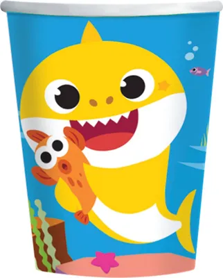 Zdjęcie produktu dla Kubki papierowe 8szt Baby Shark 250ml - Amscan