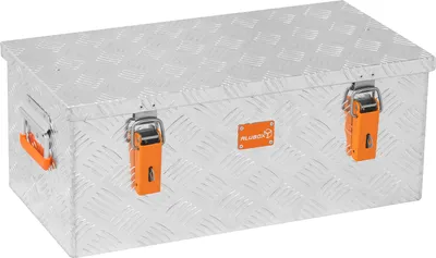 Produktbild von Extra leichte ALUBOX Riffelblechbox Transportkiste 1,5mm Alu Stärke - 4,8kg 45 Liter - Werkzeug Transportbox - Baustellen Box  - 45 Liter