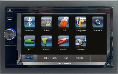 Produktbild von Blaupunkt Santa Cruz 370 DAB, 2-DIN Auto-Multimedia Radio mit 6,2 Zoll Touchscreen