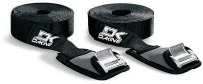 Image de Sangles de fixation Dakine Baja, 12 pieds, avec surface antidérapante, noires. Couleur : noir. Taille unique
