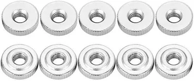 Immagine prodotto di Viti zigrinate M4x4 mm, 10 pezzi, acciaio inossidabile nichelato