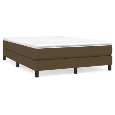 Produktbild von vidaXL Boxspringbett mit Matratze Dunkelbraun 160x200 cm Stoff